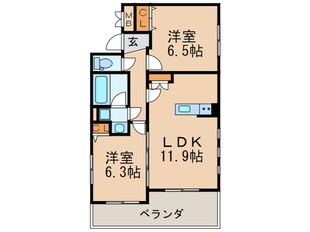 プレミアコート星ヶ丘の物件間取画像